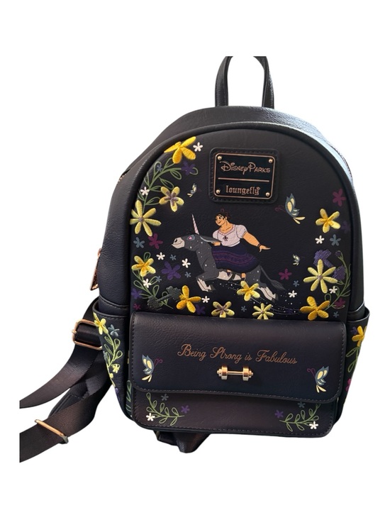 Loungefly Handbags - Loungefly Black Floral Disney Parks Mini Backpack